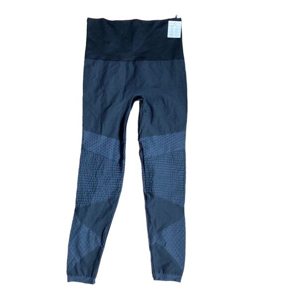 Spanx look at me now seamless moto leggings black/grey new 1x - Picture 5 of 9